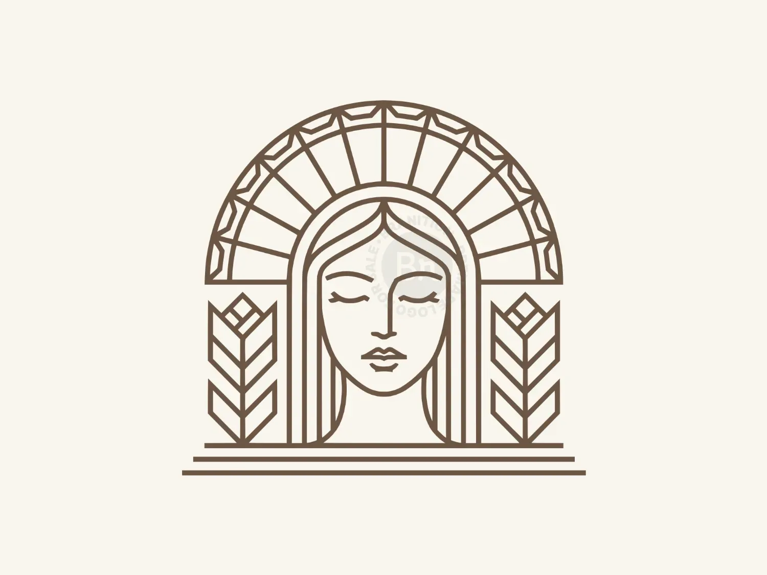 Royal Woman Goddess Logo