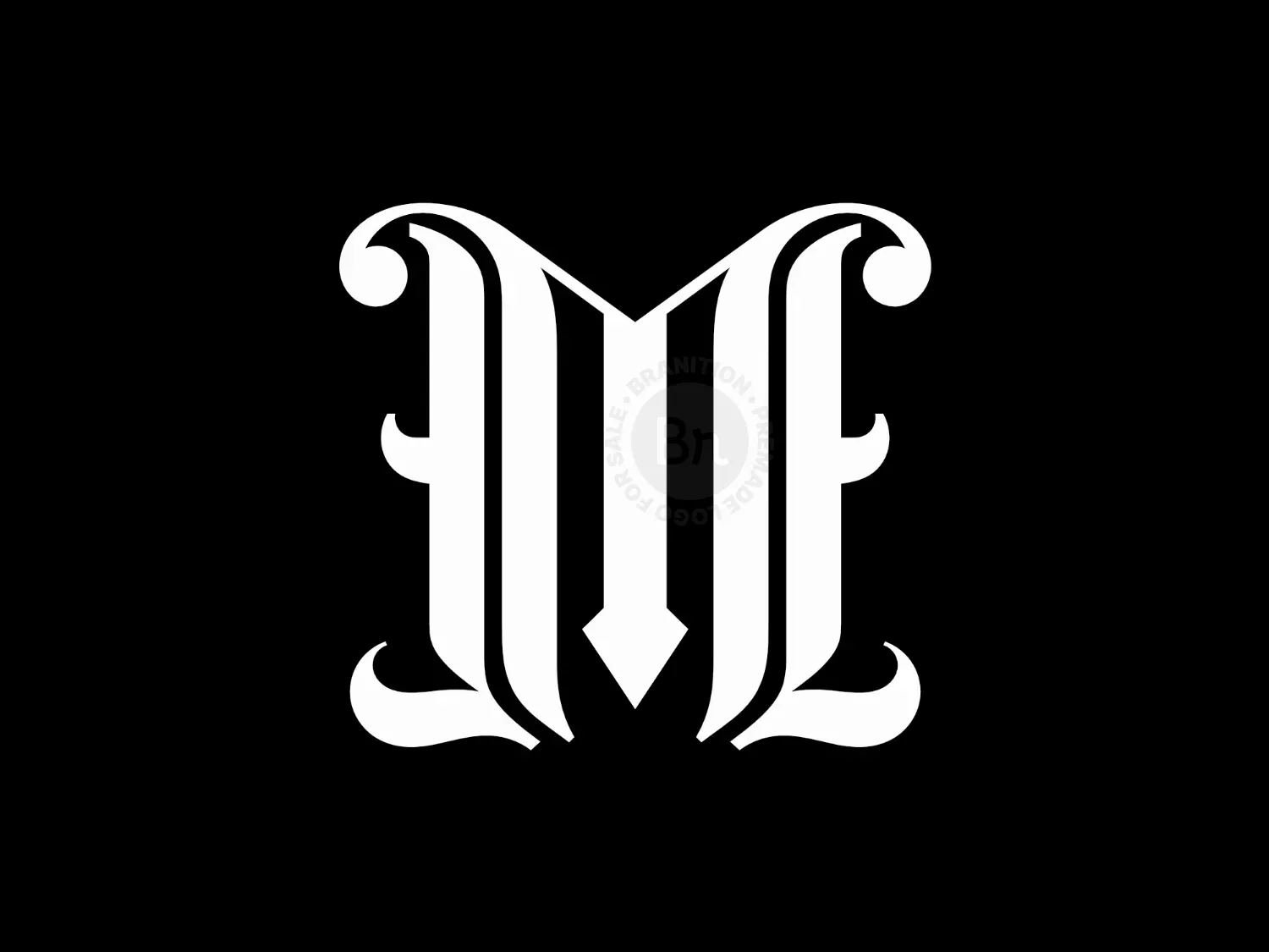 Royal Letter M Monogram Logo