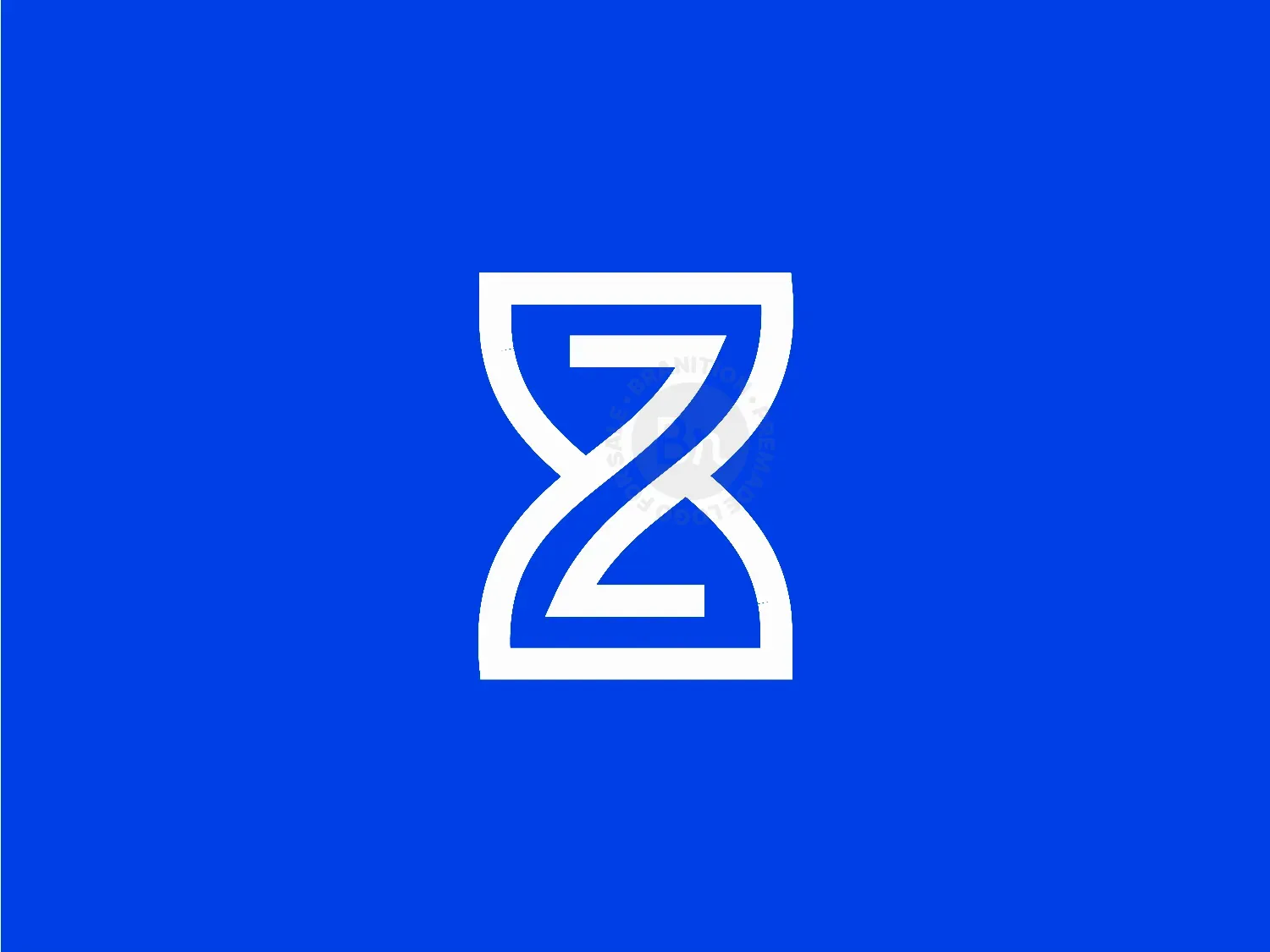Minimal Hourglass & Z Monogram Logo