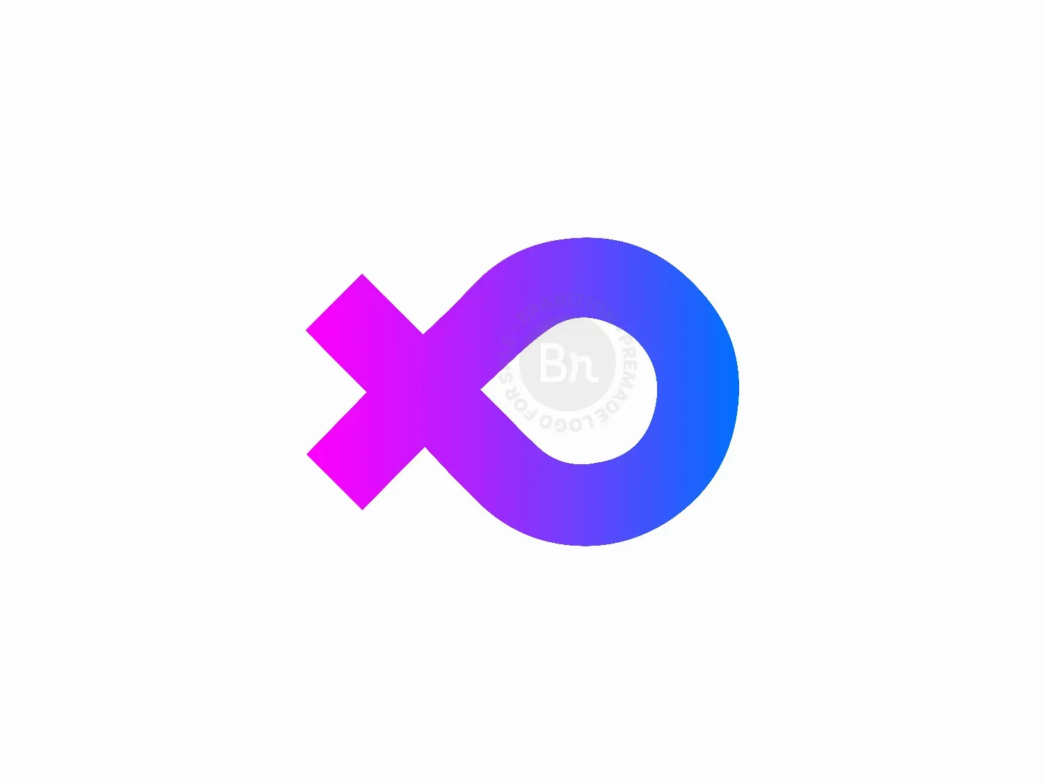 Gradient X Letter Logo Design