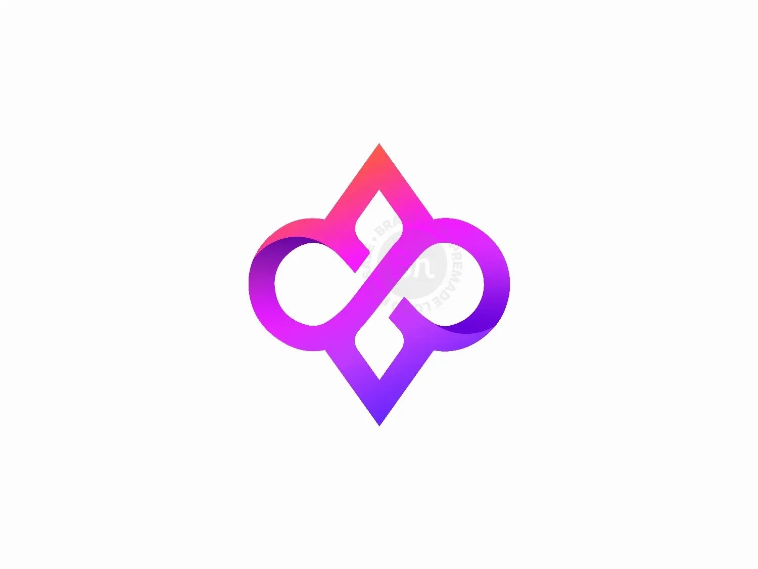 Gradient Infinity Arrow Logo Design