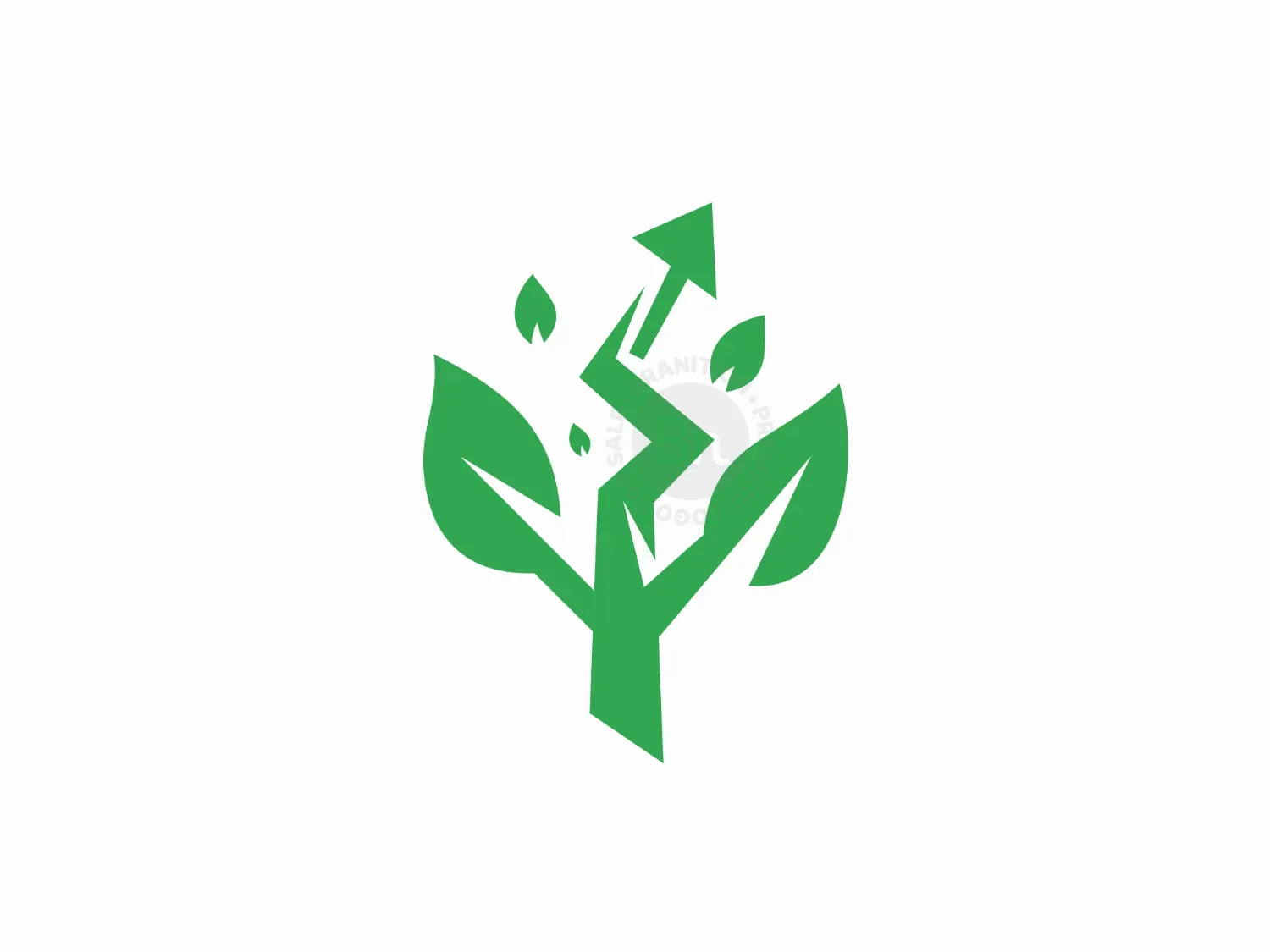 Tree Arrow Growth Logo