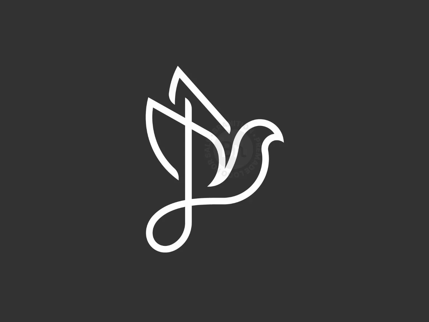 Dove Bird Music Note