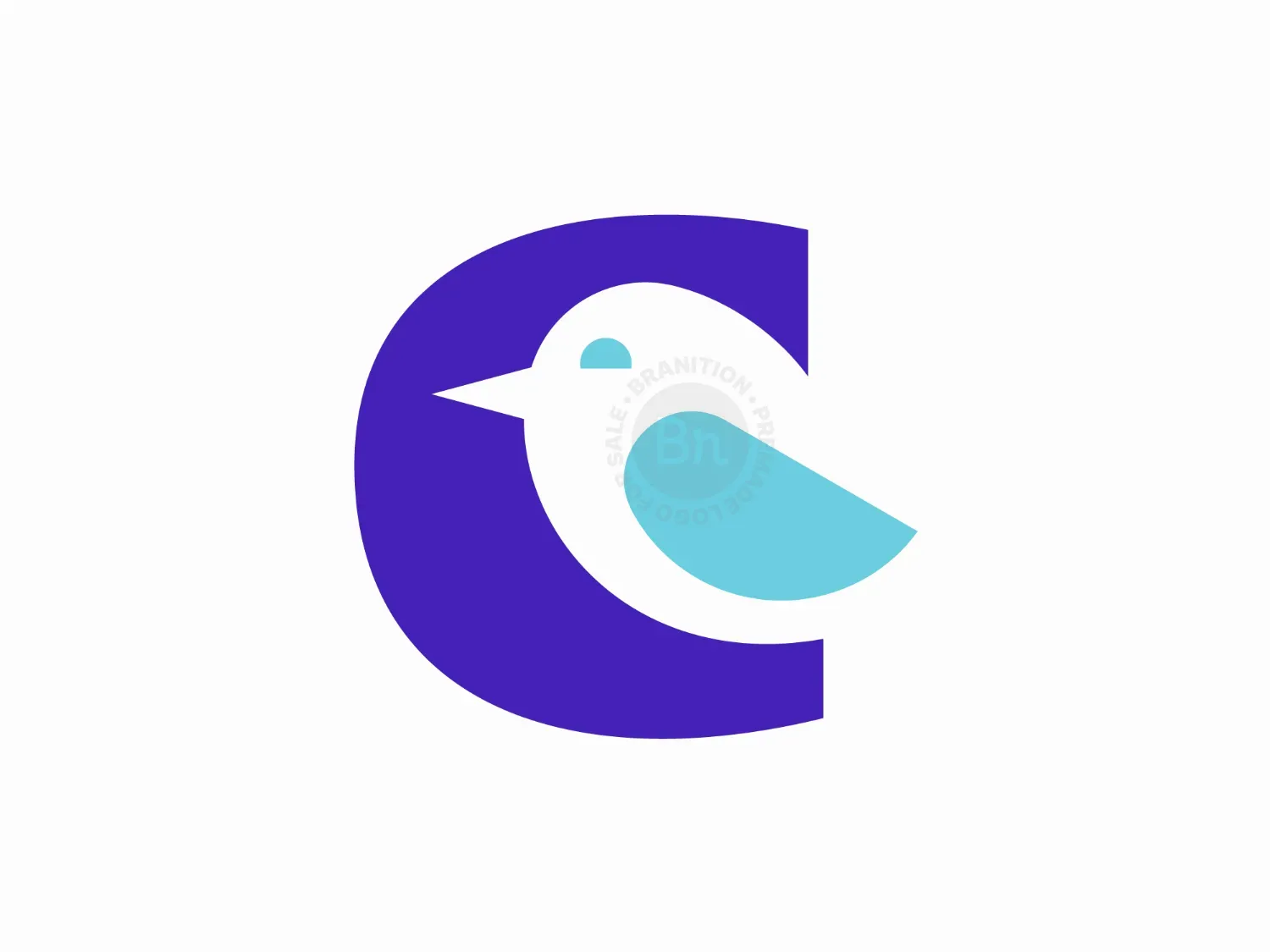 Letter C Bird Logo