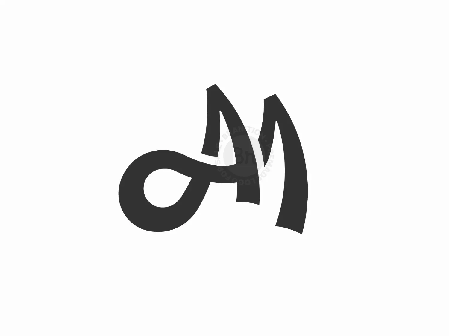 Letter AM Or AA Logo
