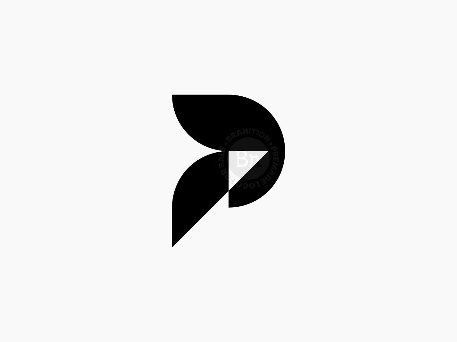 Abstract Letter P Logo Design // For Sale