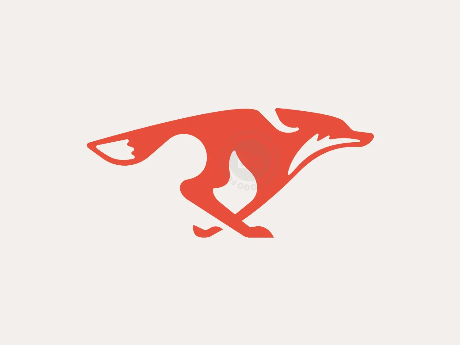 Dynamic Flame Fox Logo