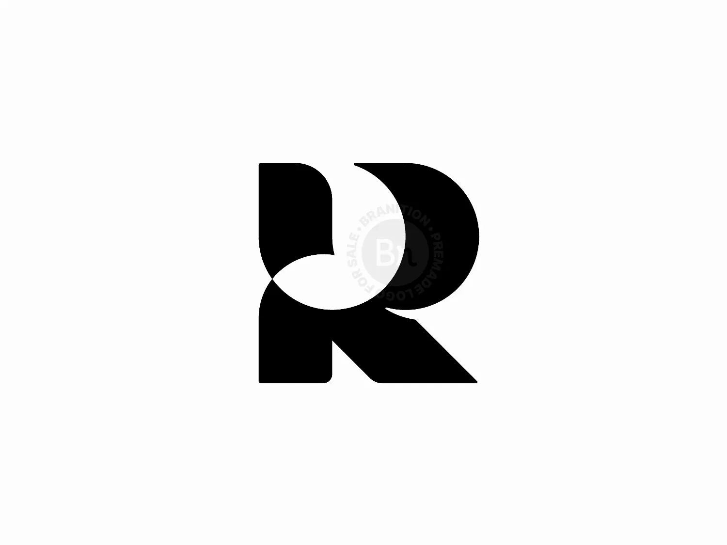 Letter R Butterfly Drop Logo