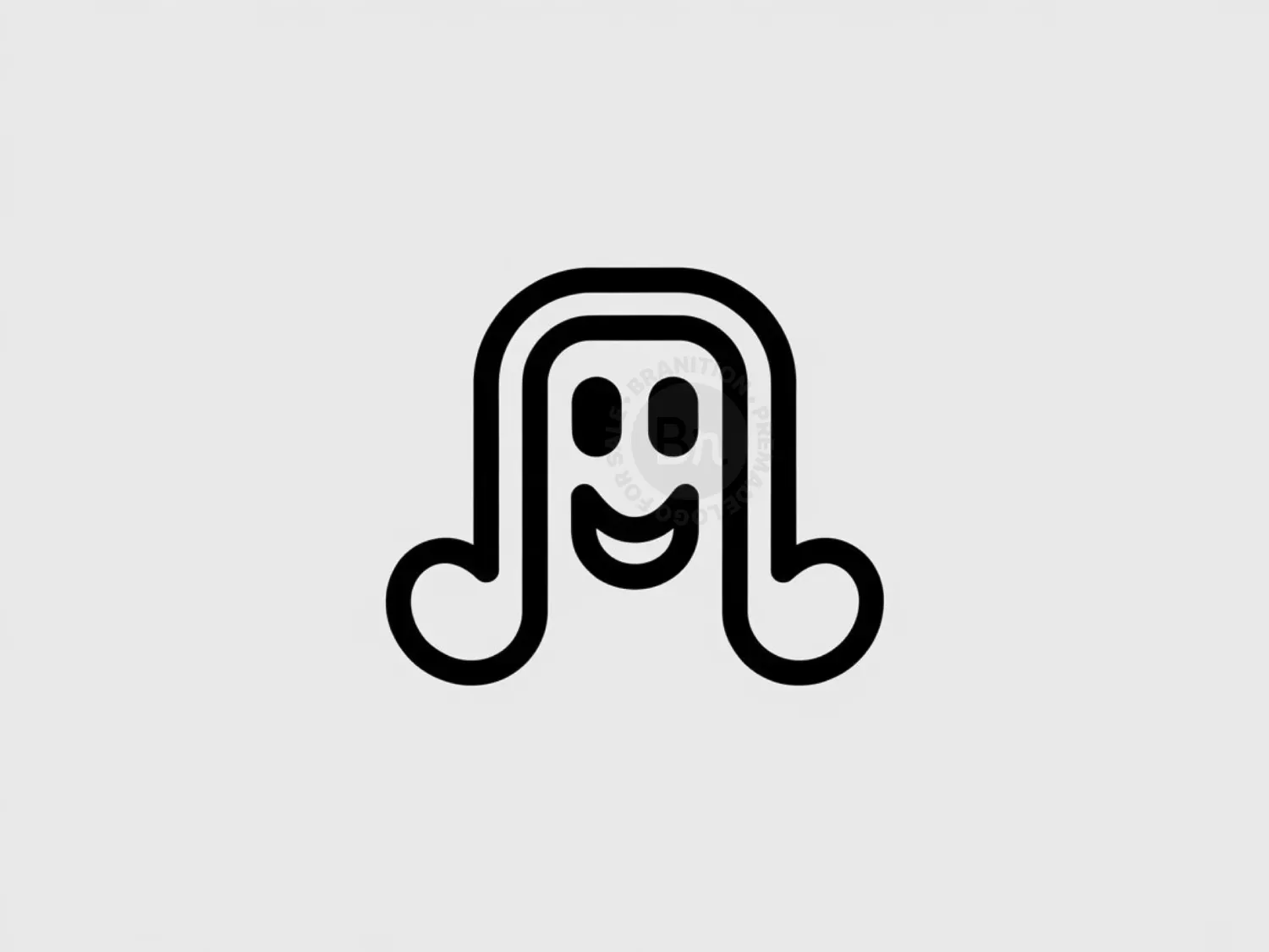 Minimalist Smiling Logo