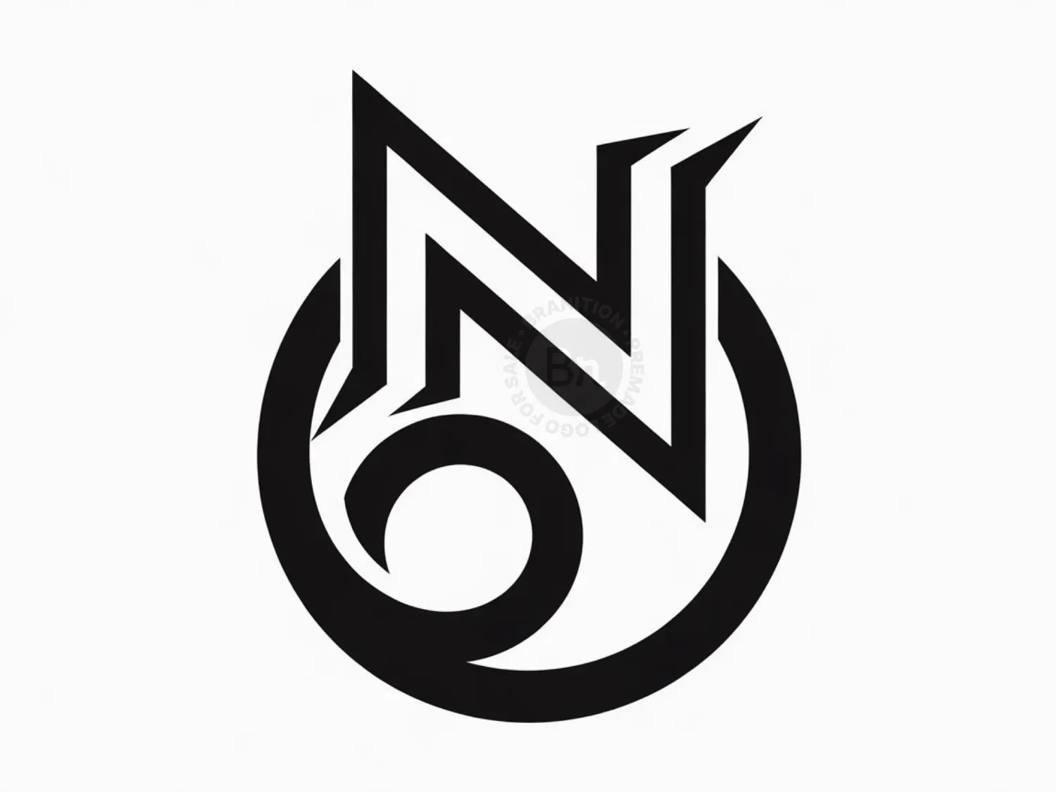 Abstract Letter N Logo