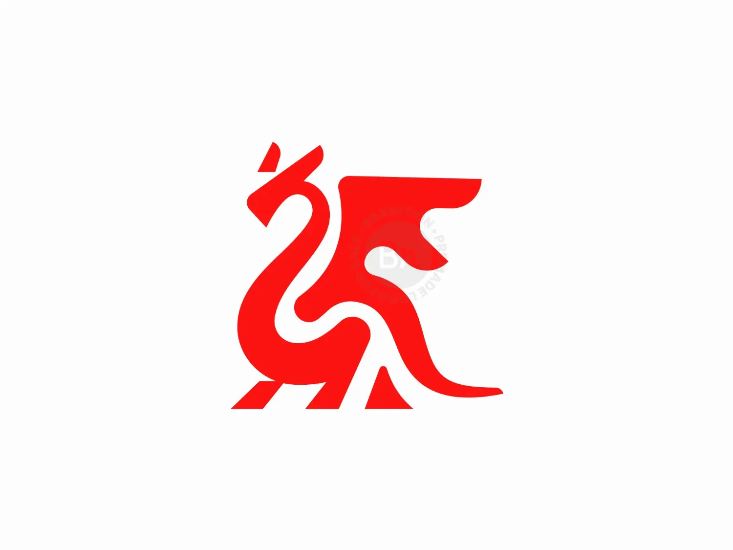 Modern Heraldic Dragon Logo