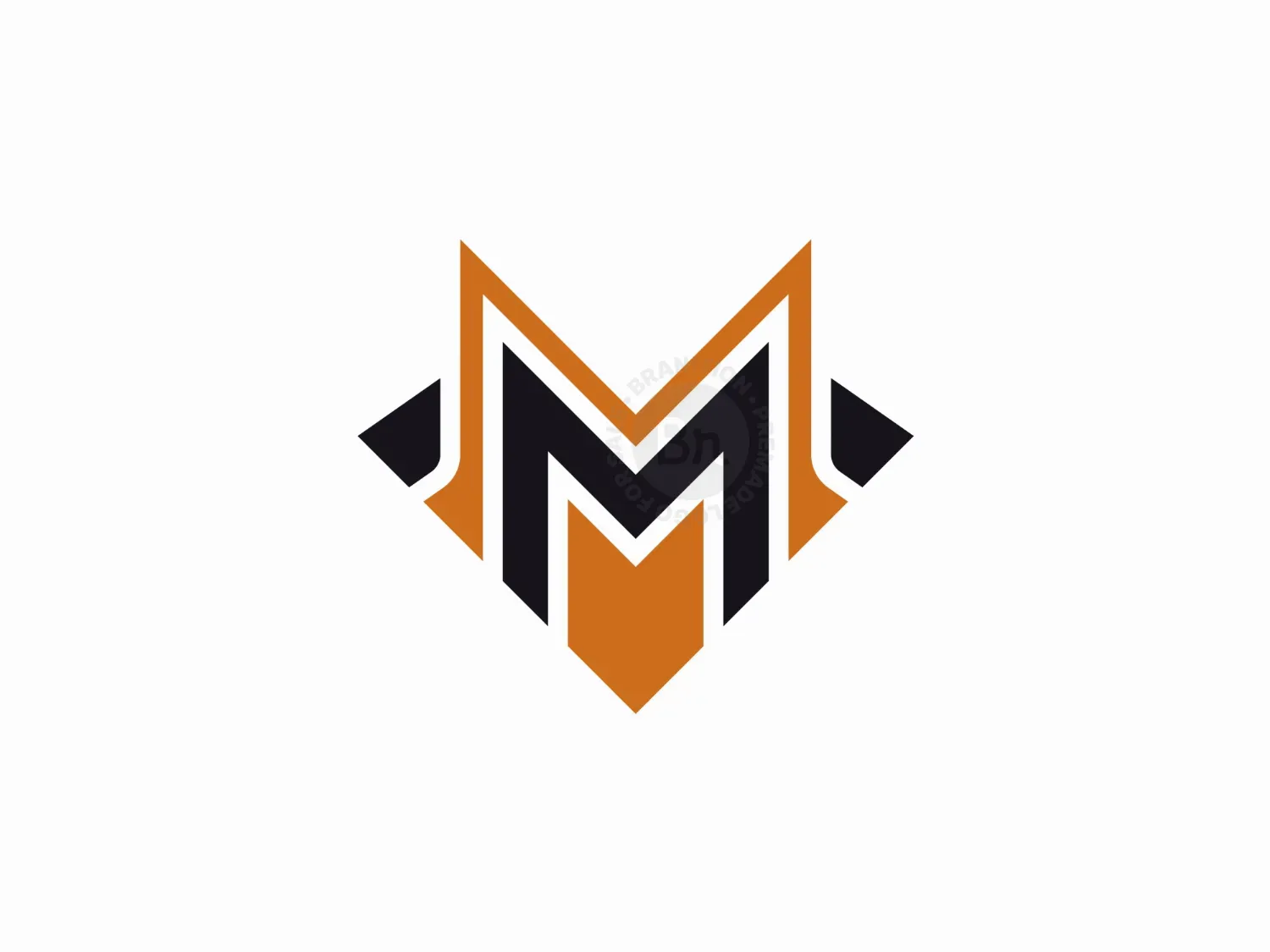 Sporty Fox Logo Letter M