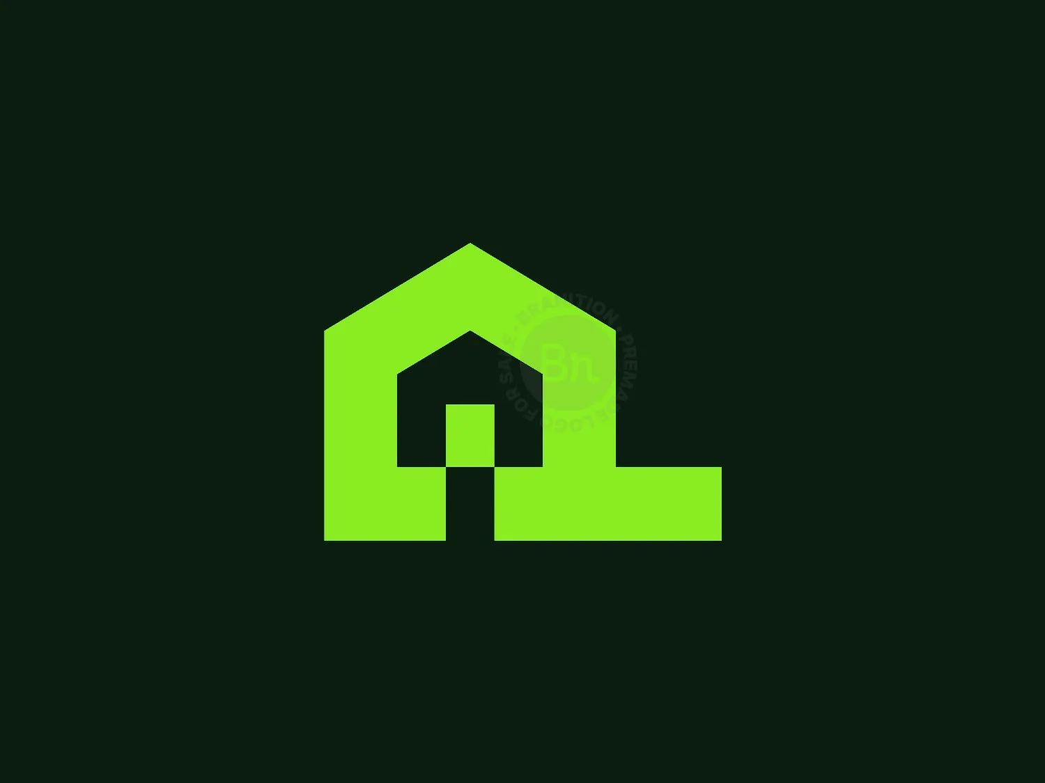 P Letter House Logo Design