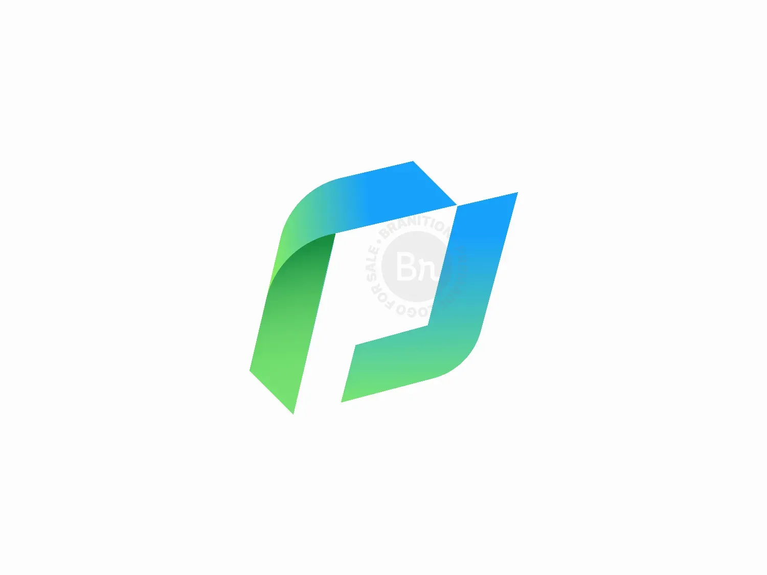 Gradient P Letter Logo Design