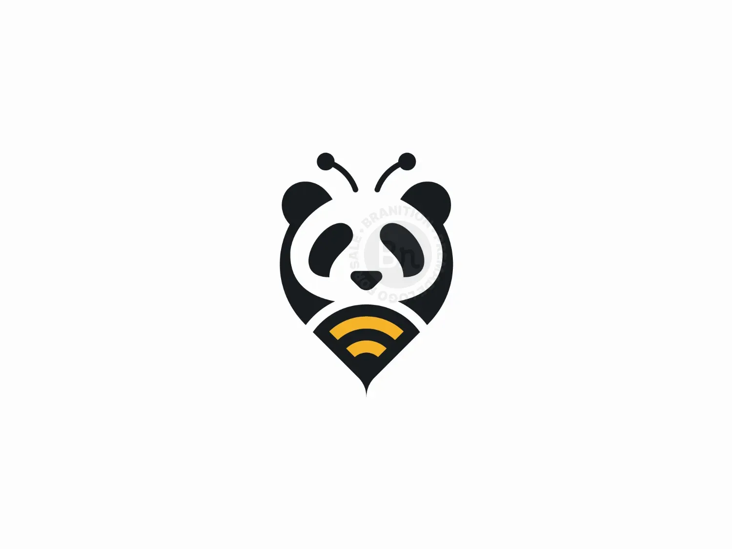 Panda Bee Pin Logo