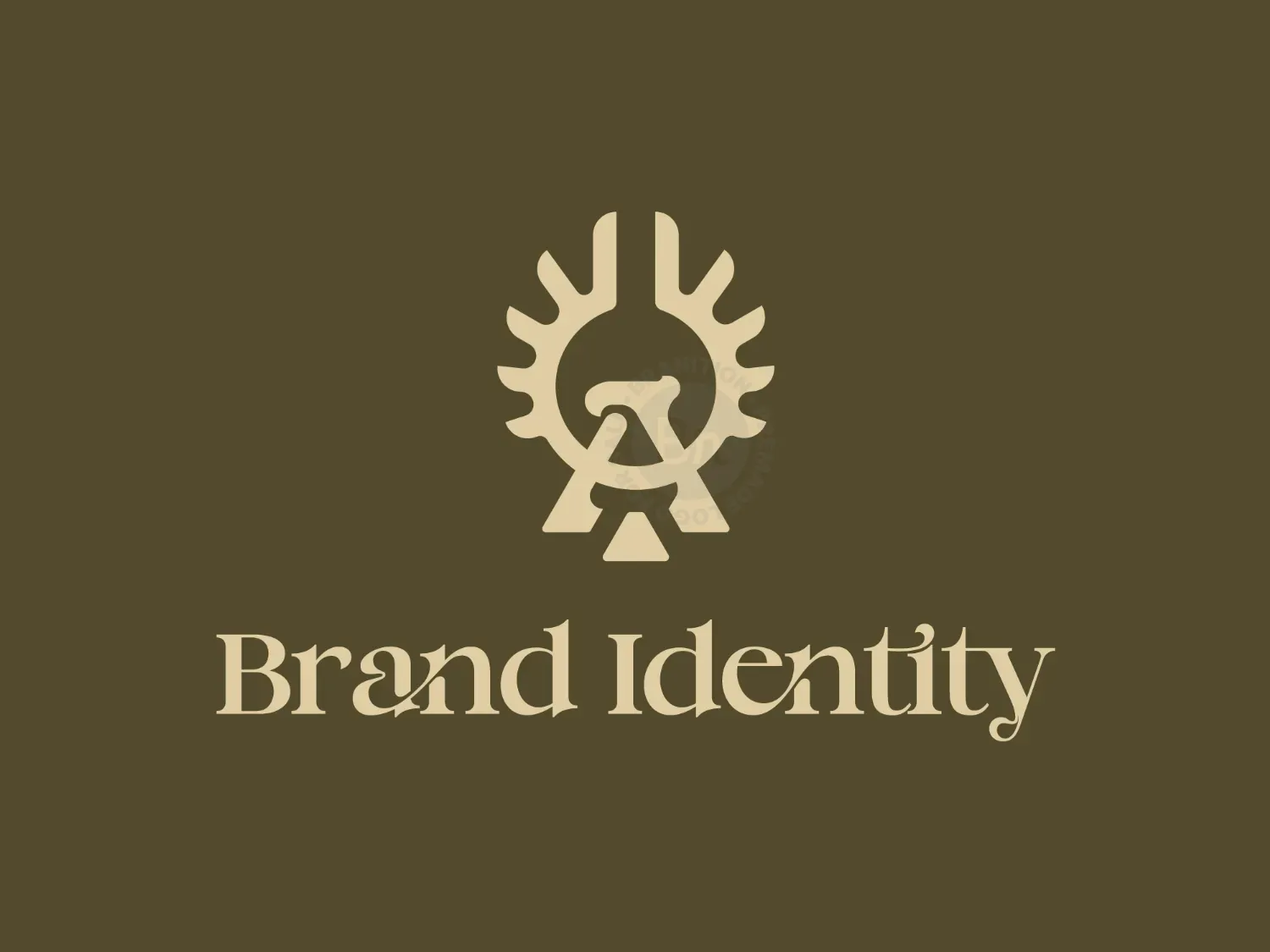 Letter A Falcon Crest Logo
