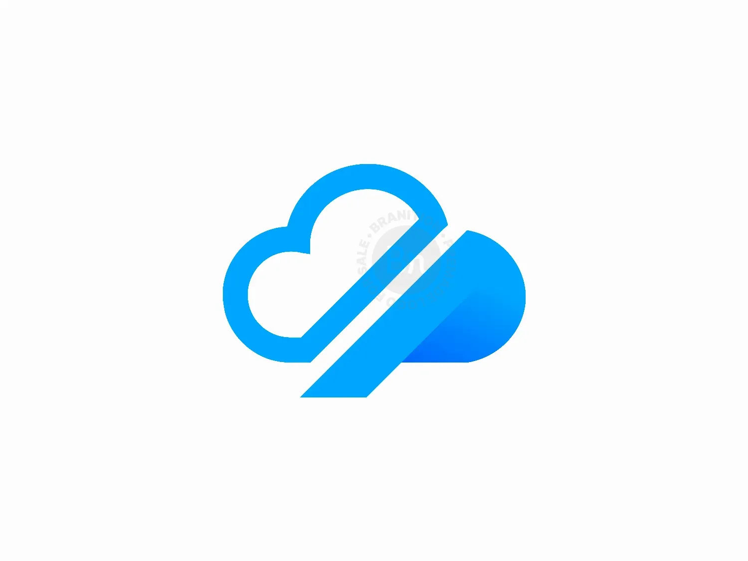 Cloud P Letter Logo Design