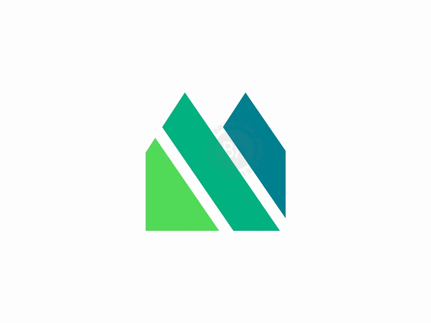 Eco Friendly M Letter Home Logo Design