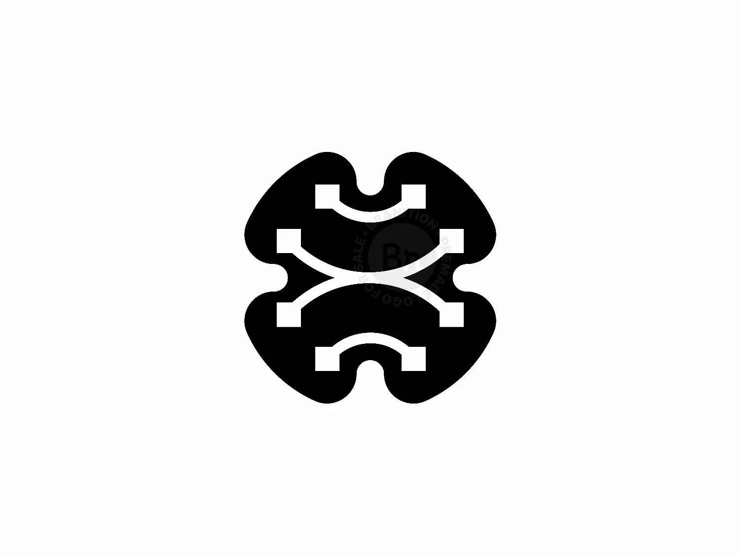 Abstract Brain Technology Logo Design