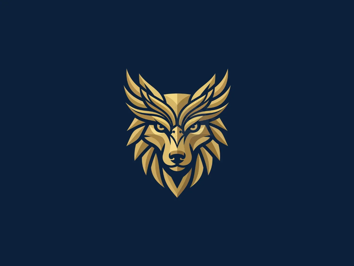 Wolf Phoenix Crown Logo