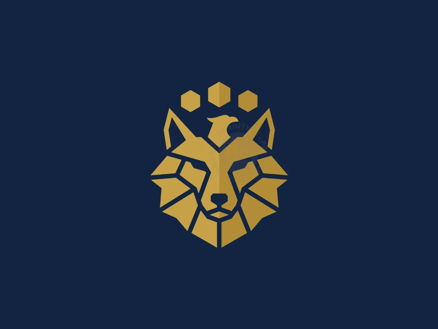 Wolf Phoenix Crown Logo