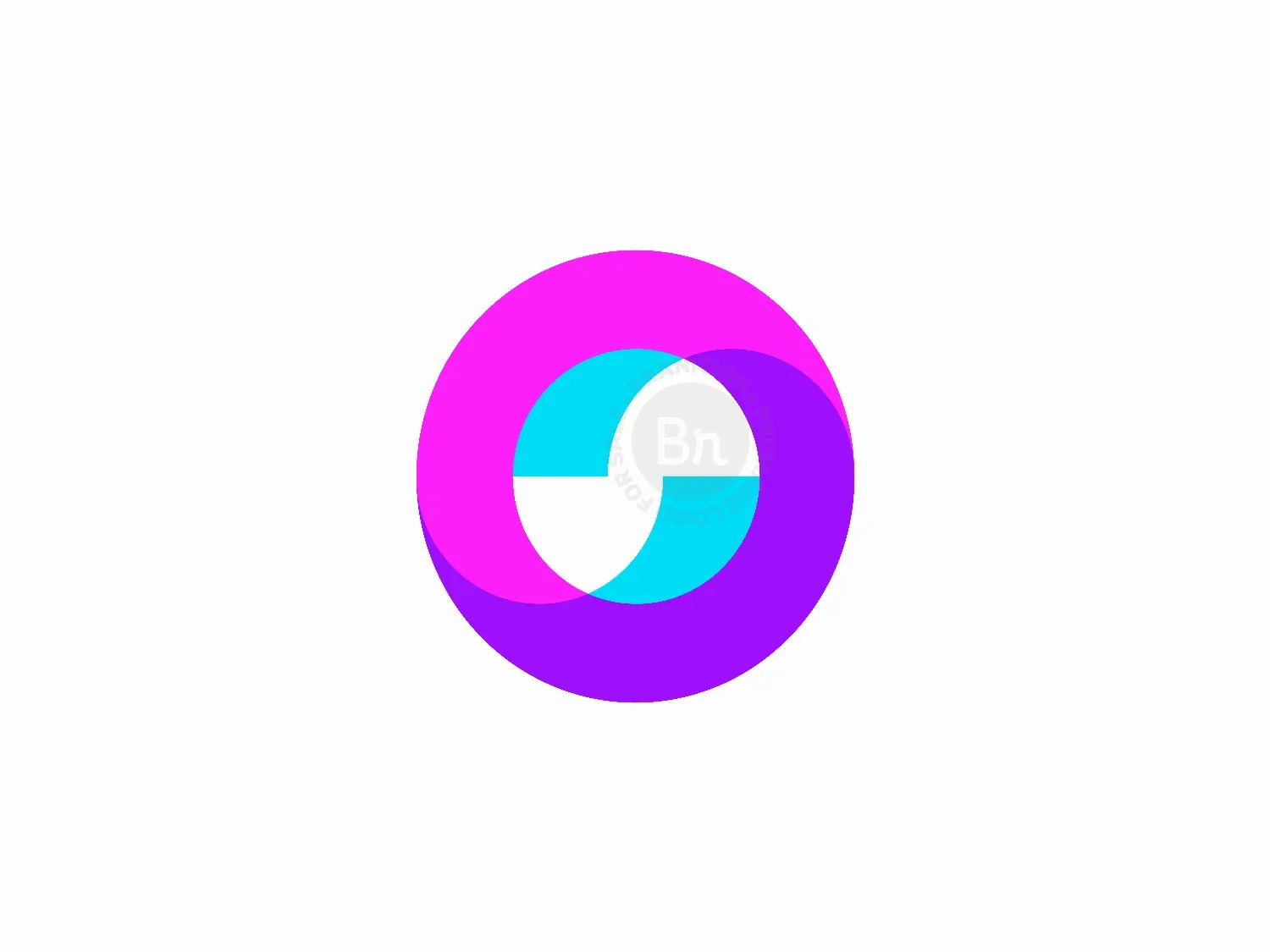 Overlapping O Letter Logo Design