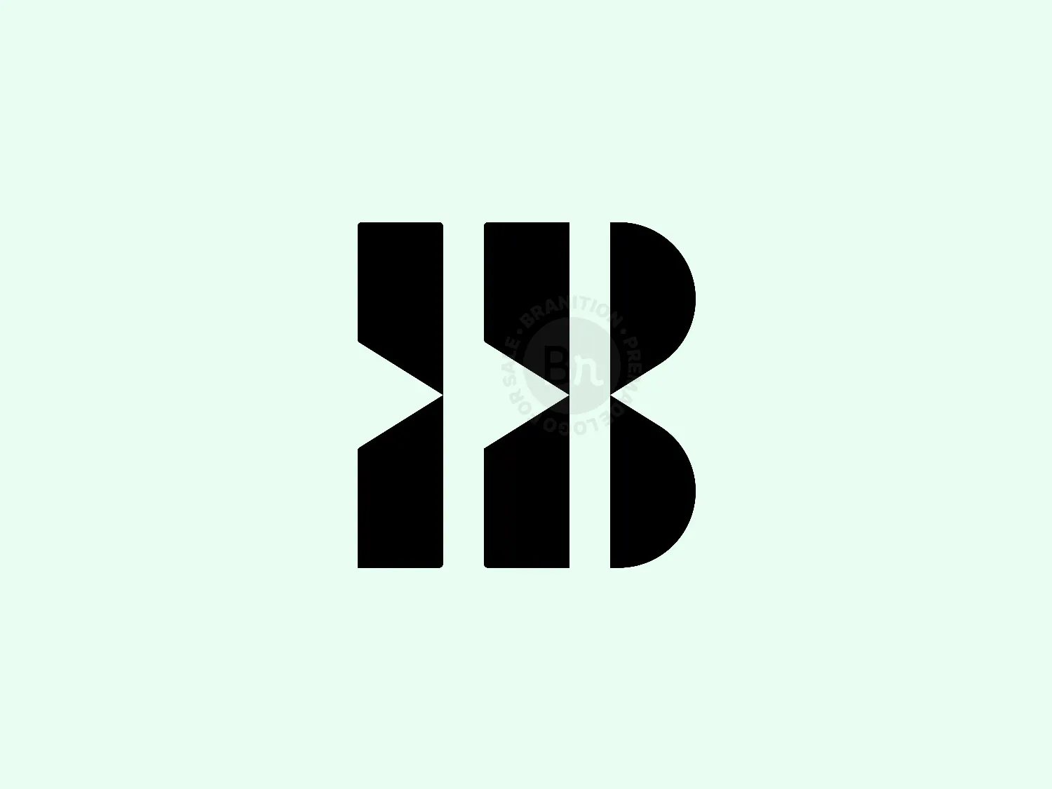 Modern Minimal Letter B Logo Design / For Sale