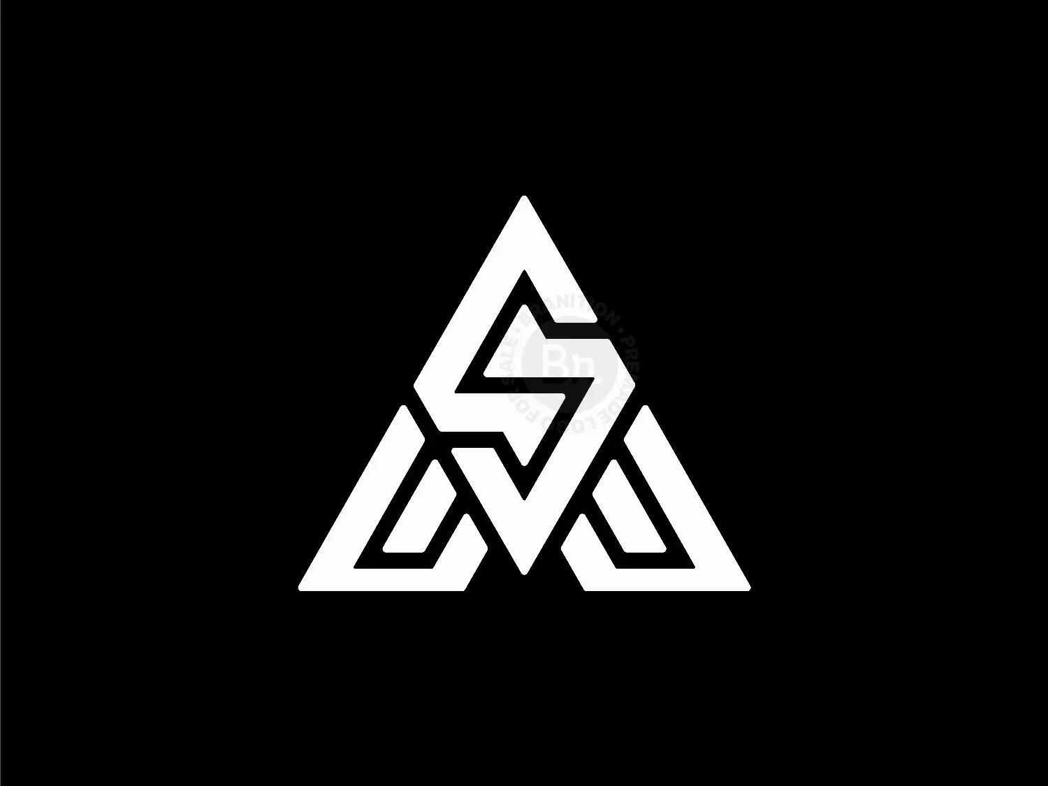 Letter AS Initial SA Geometric Line Monogram Logo