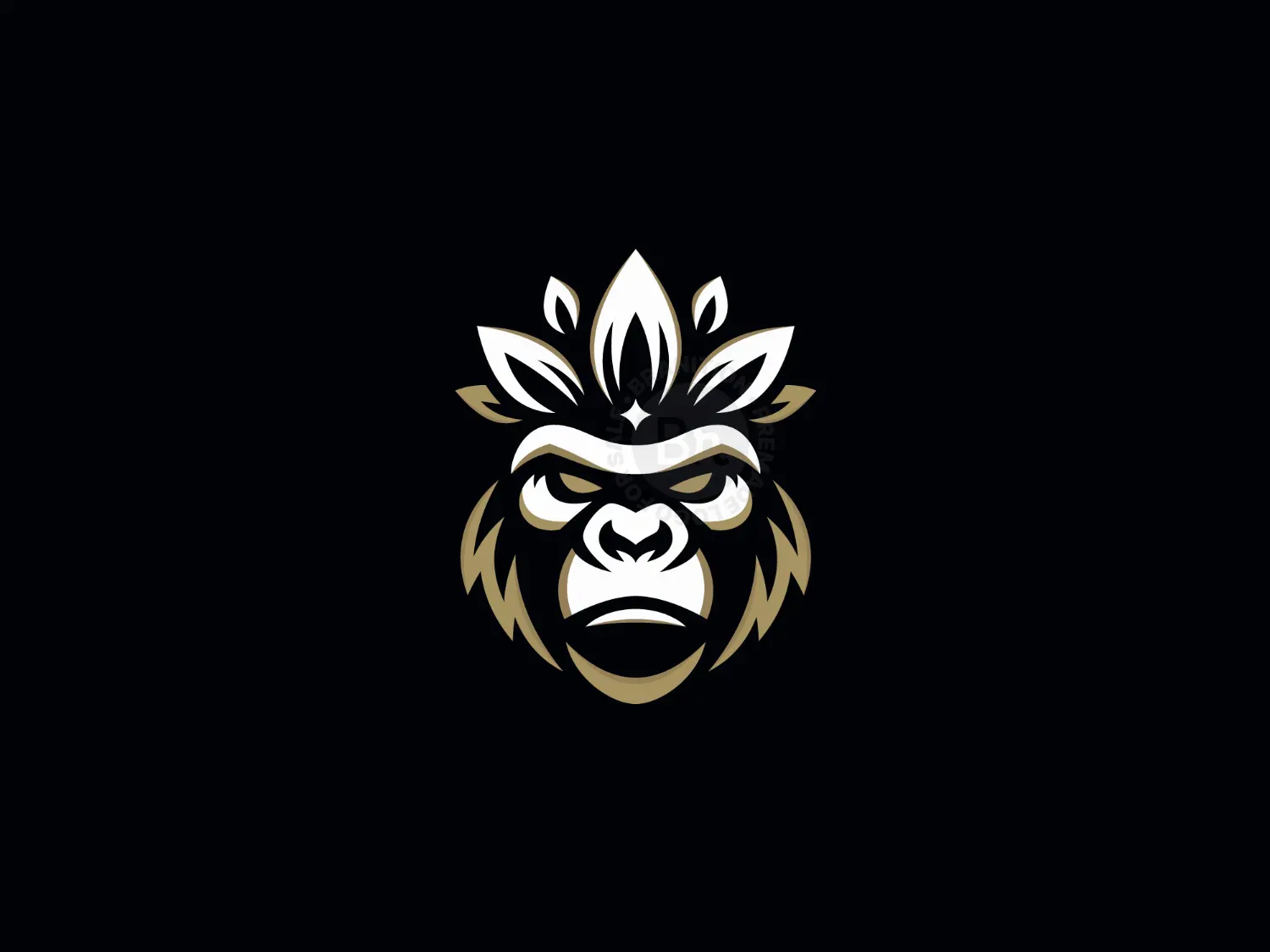 Lotus Crown Gorilla Logo