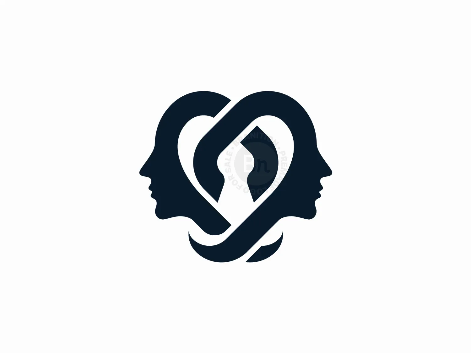Dual Mind Love Lock Logo