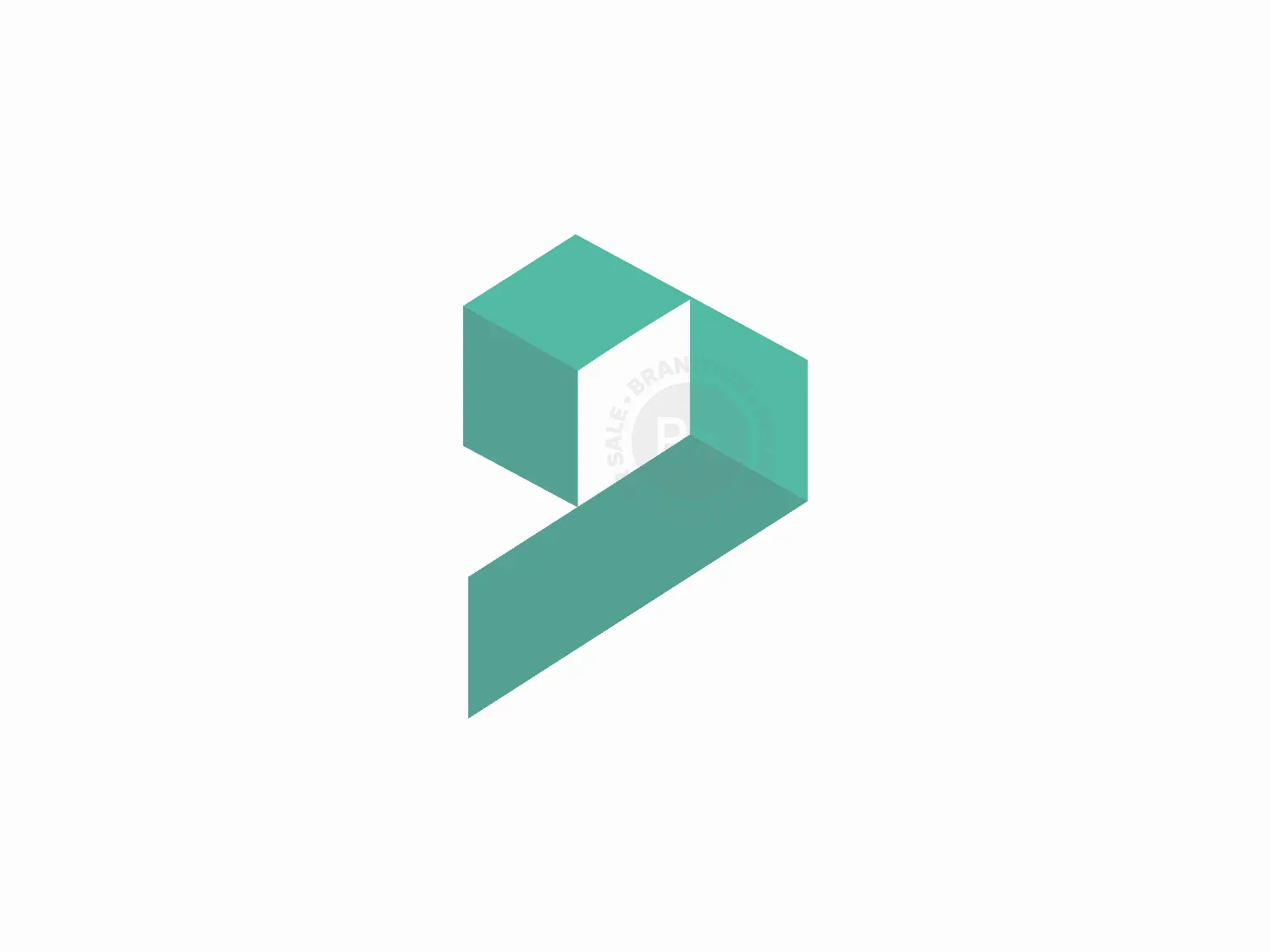 P Letter Cube Logo Design