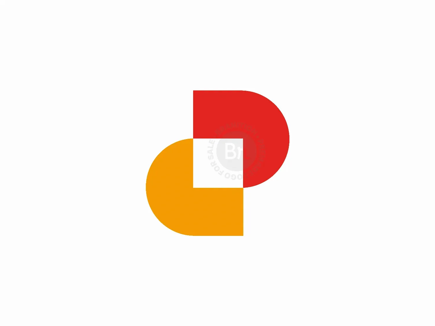 PD Monogram Square Logo Design