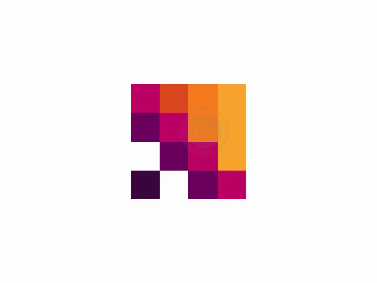 Pixel Square Logo Design