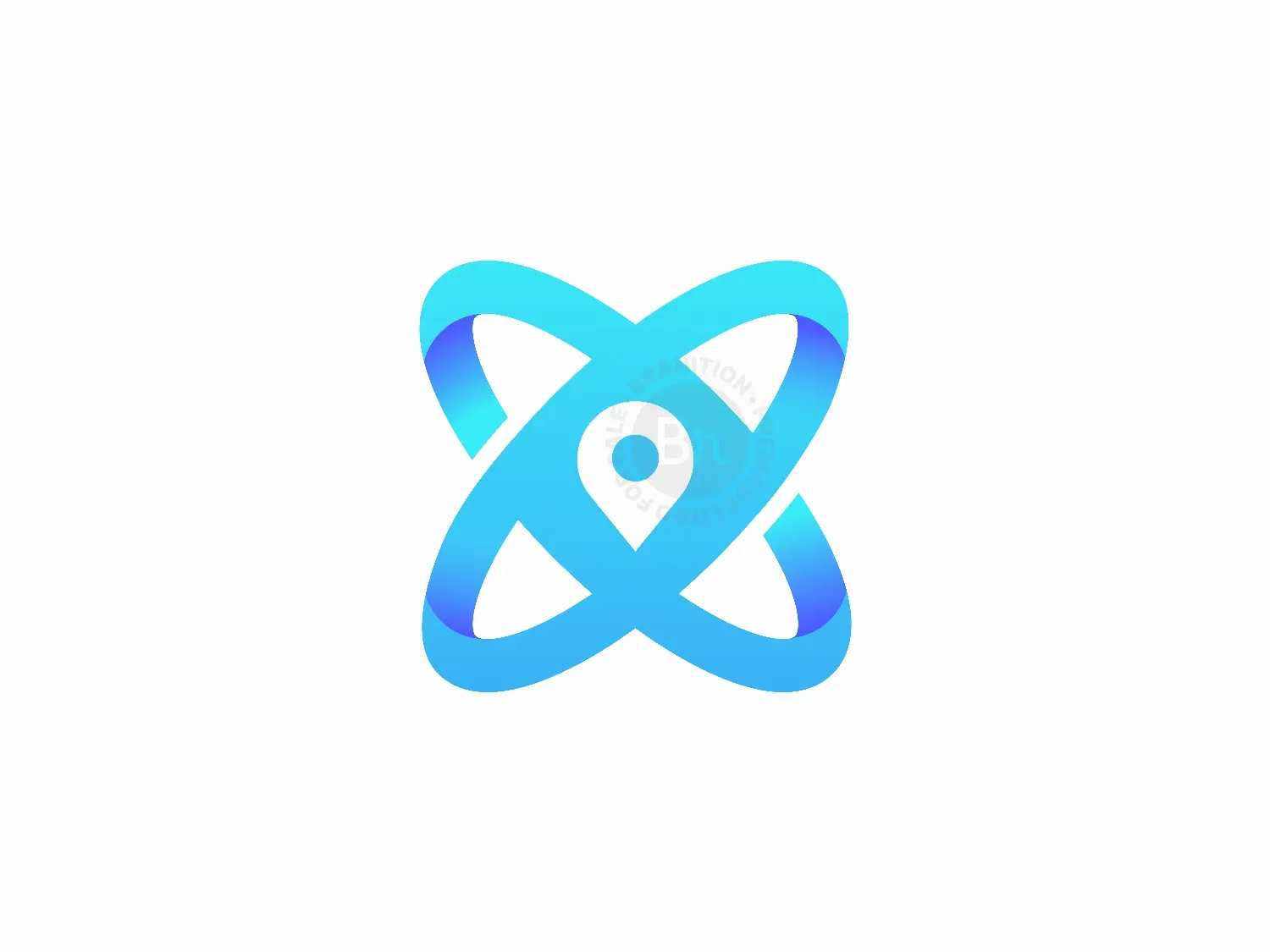 Planet Location Pin Logo Design