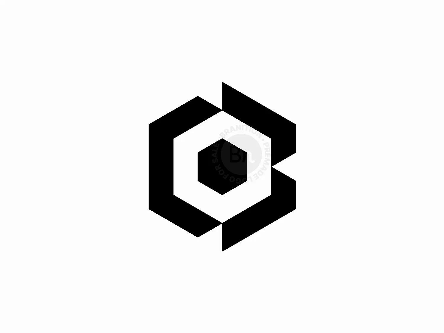 Unused Letter B Blockchain Logo Design