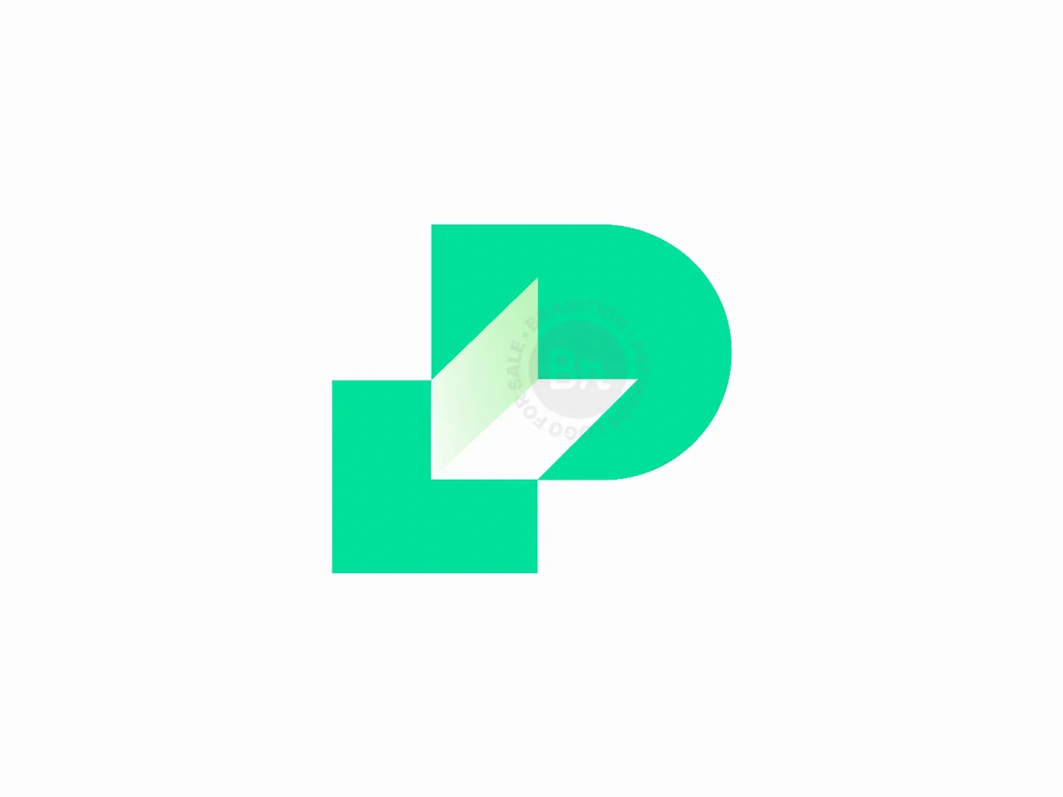 P Letter Arrow Logo Design