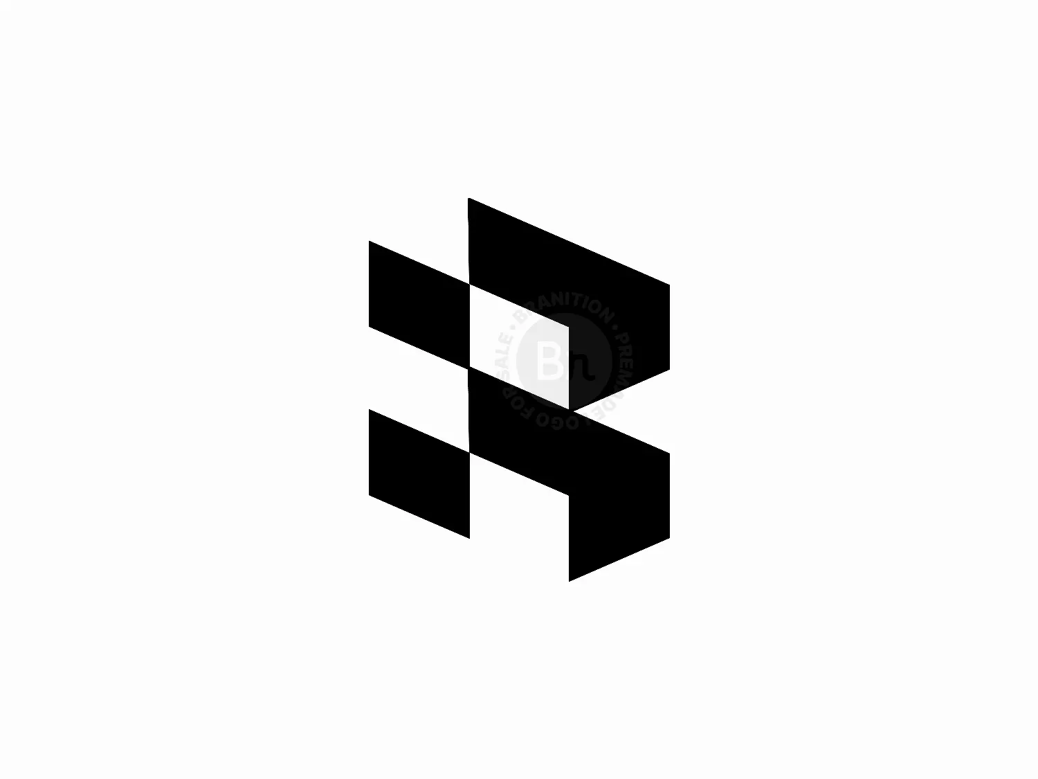 Pixel R Letter Logo Design