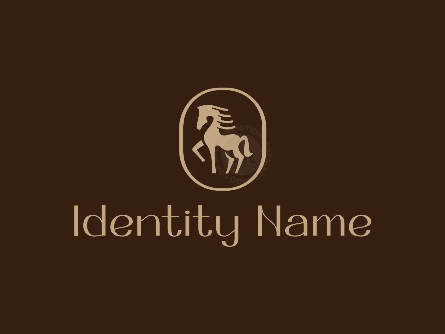 Vintage Luxury Stallion Logo