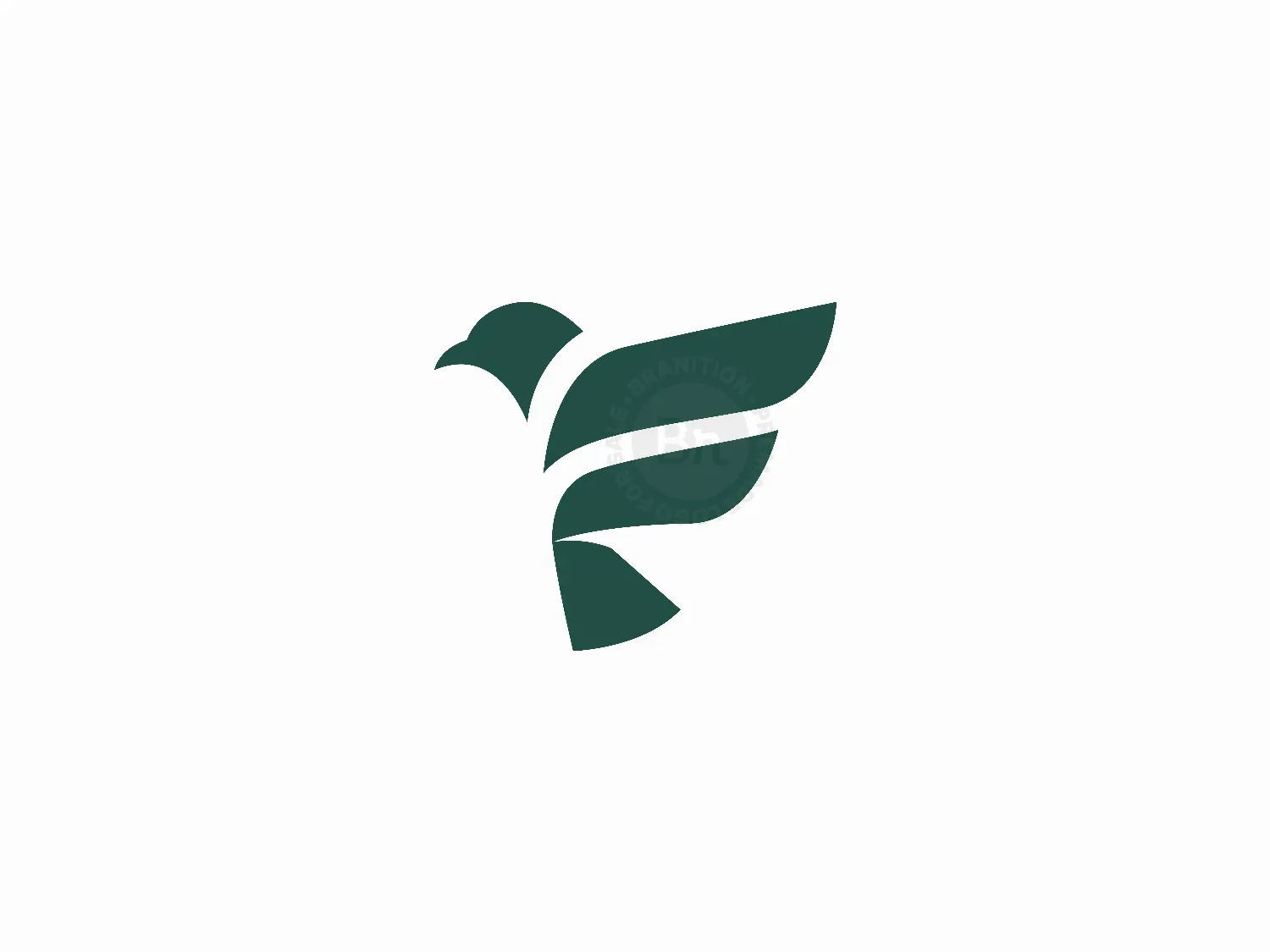 Letter F Bird Logo