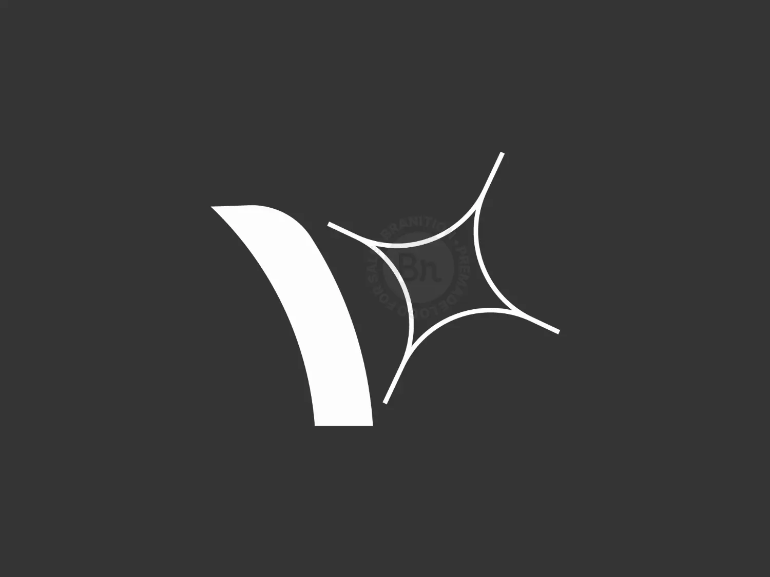 Letter V Star Logo