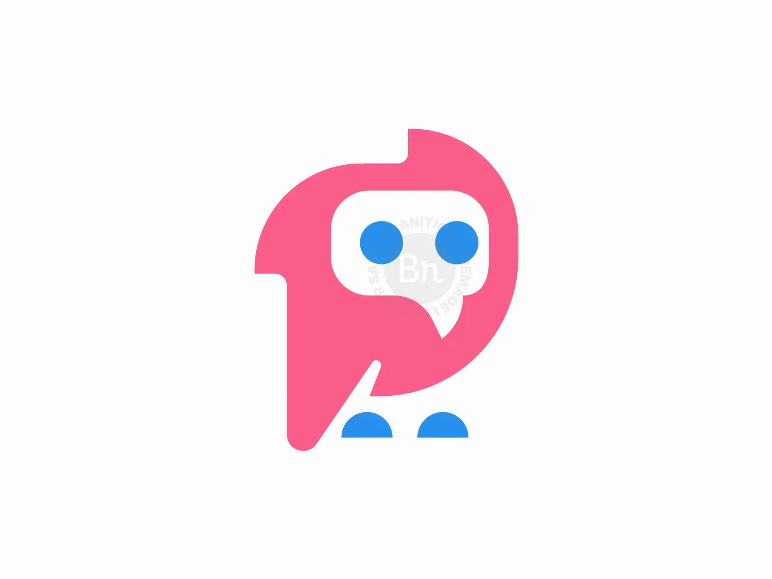 Owl Chat Bubble Logo