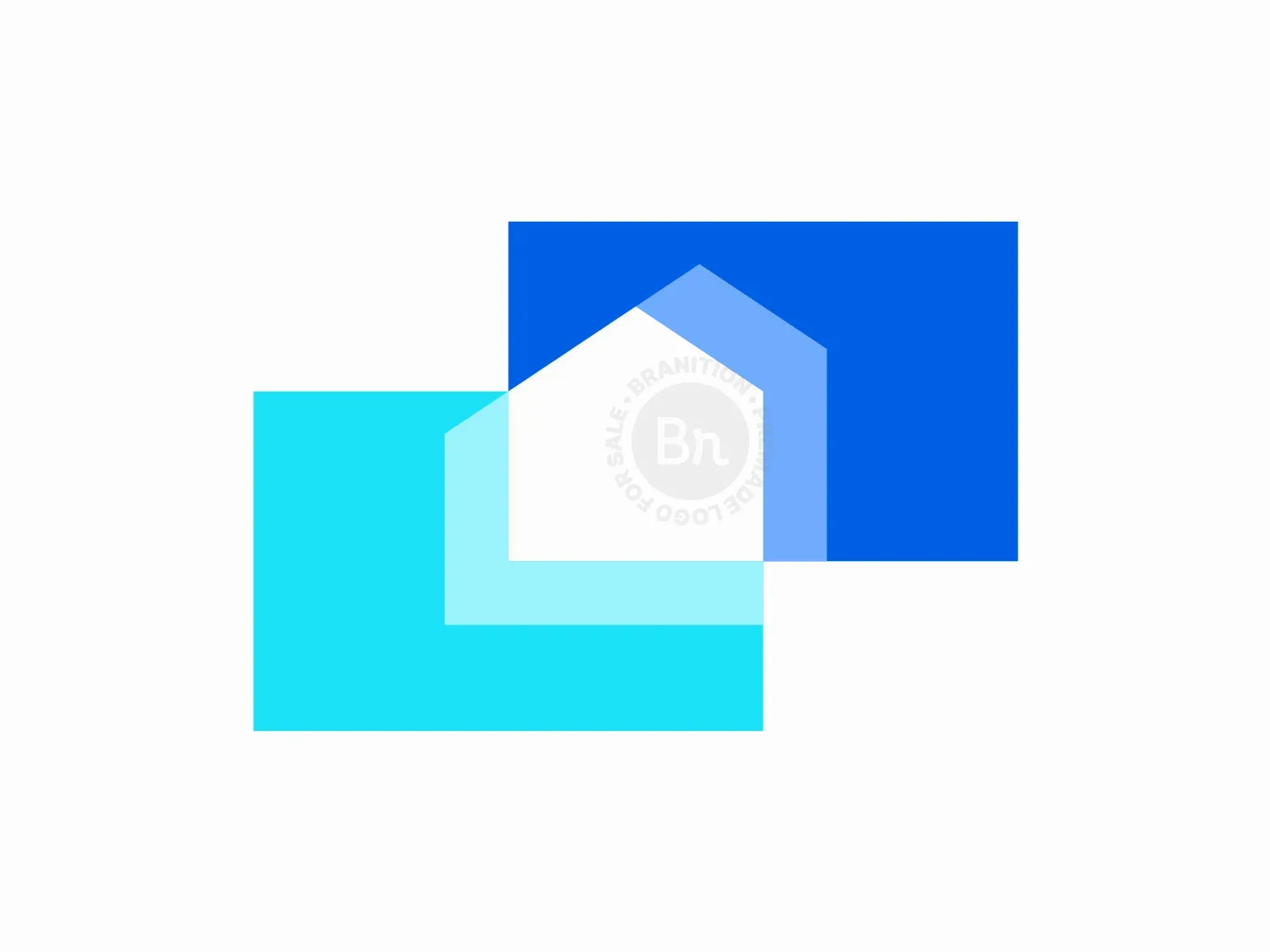 Intersected House Simple Modern Logo