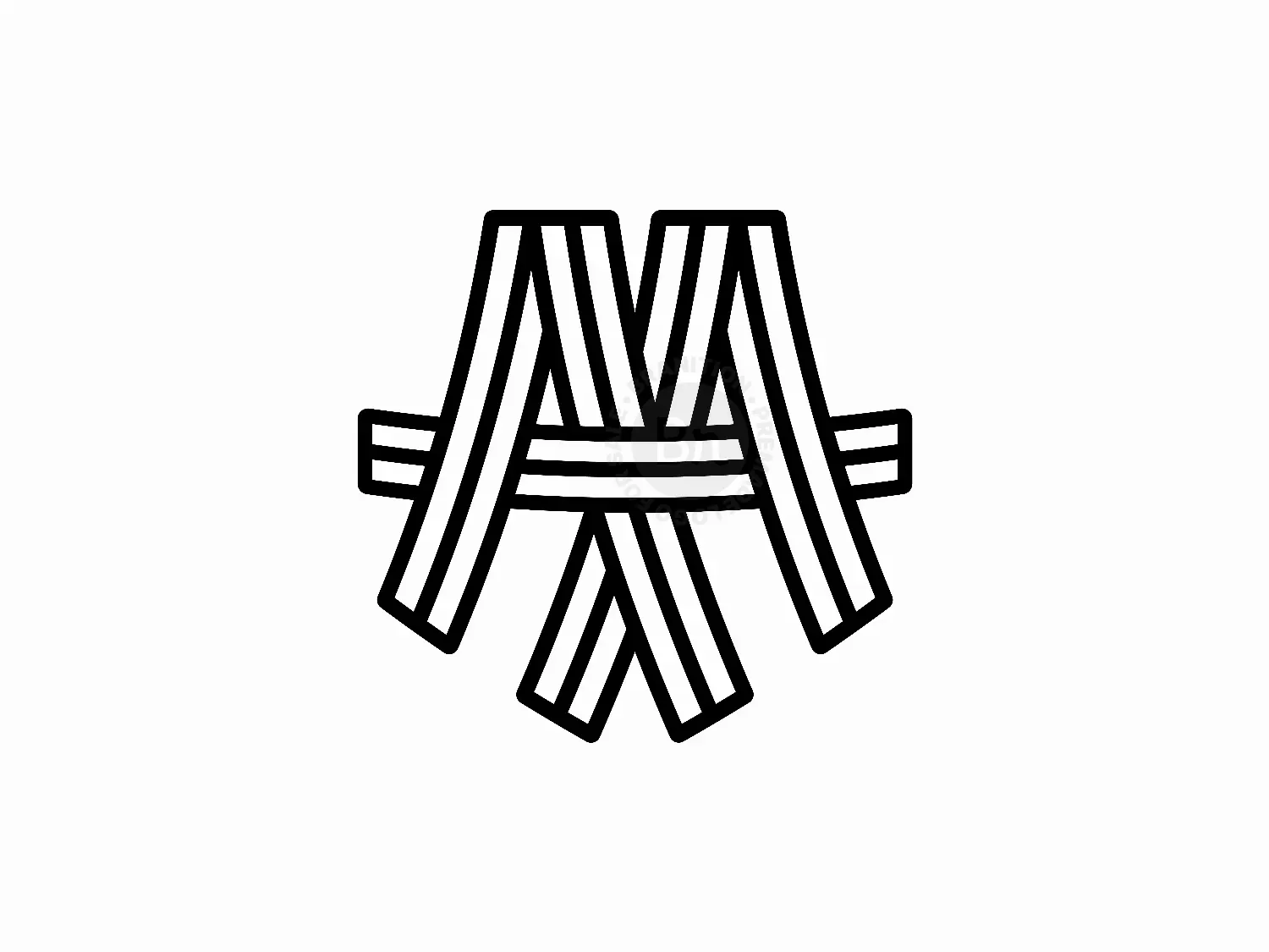 AA Monogram Outline Logo
