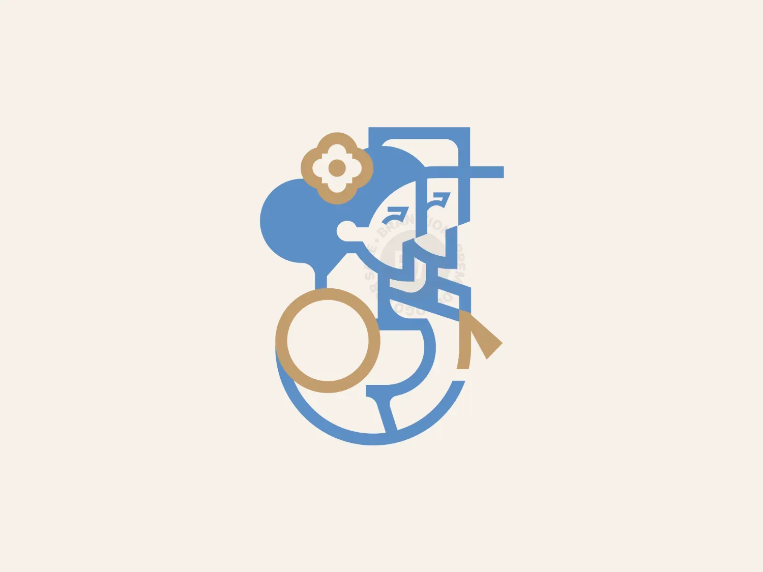 Lady Gentleman Couple Logo