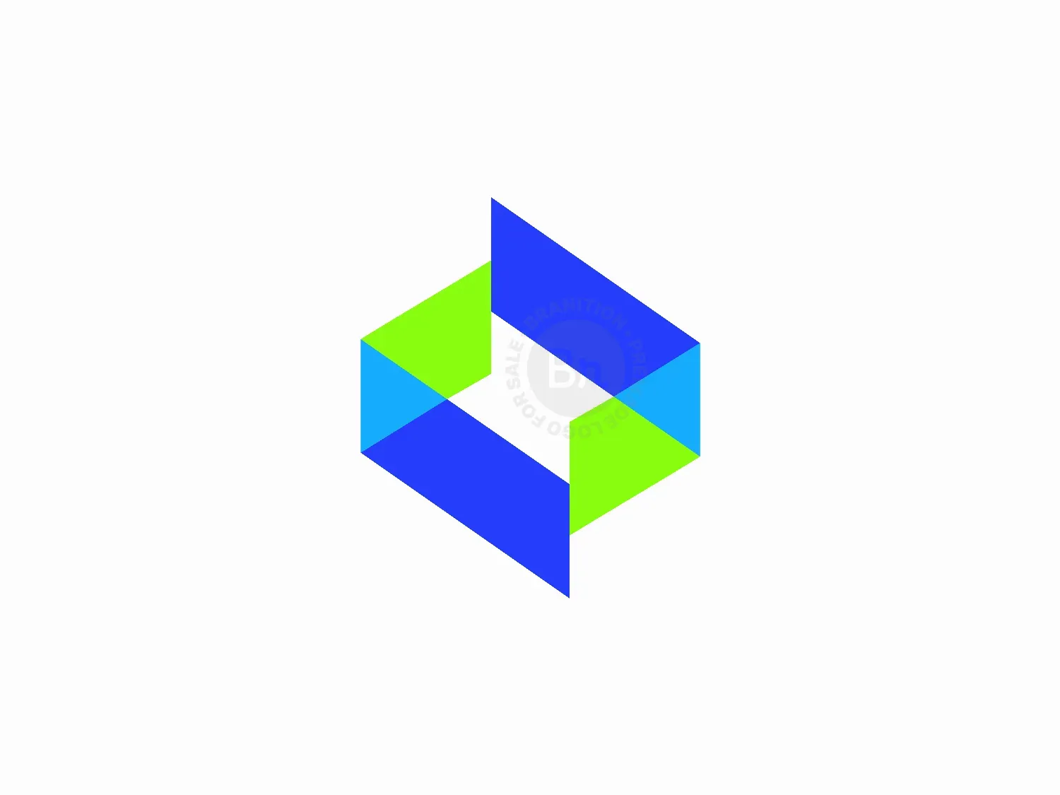 Geometric Thunderbolt Logo Design