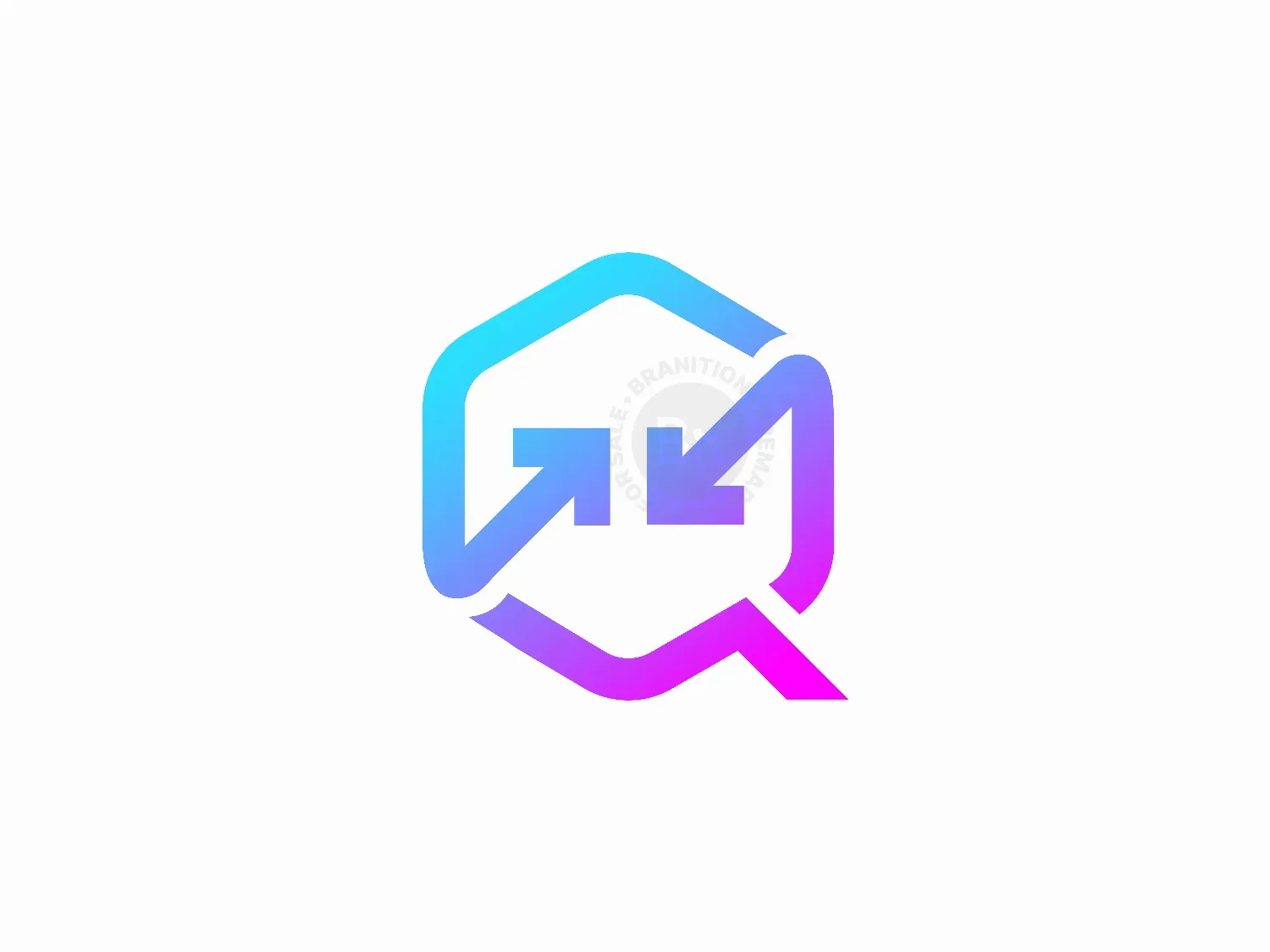 Q Letter Arrow Logo Design