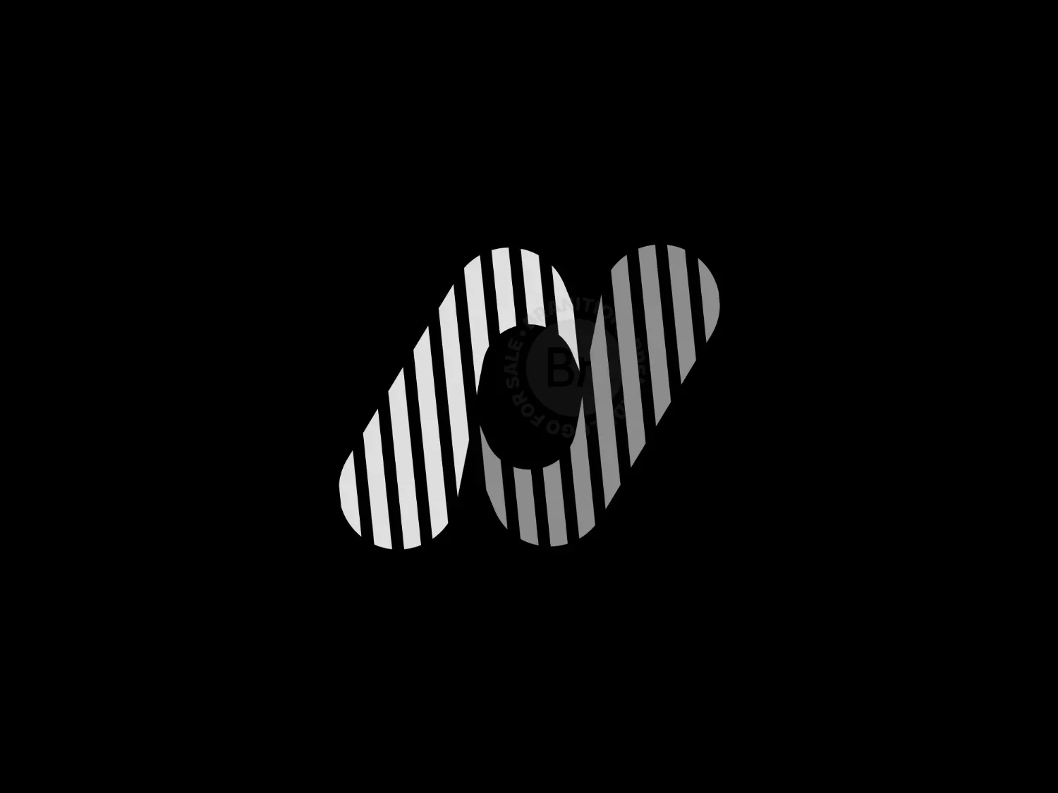striped logo 0
