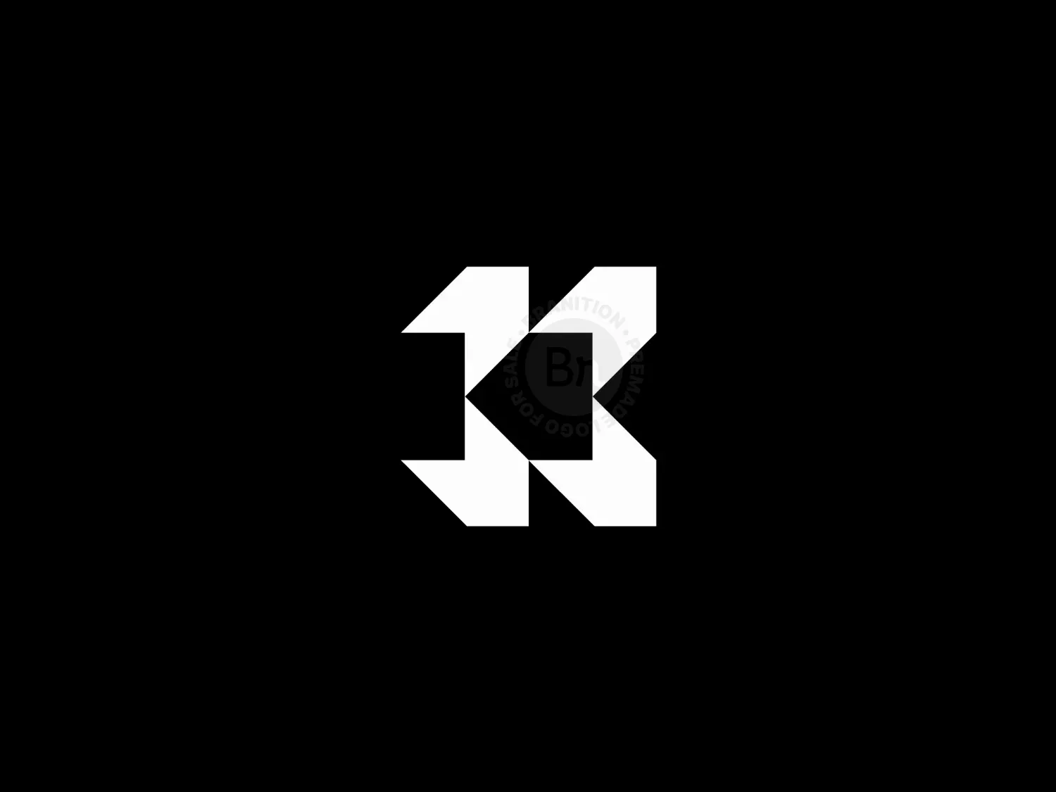 AI, Fintech & Web3 Tech Logo, K Lettermark