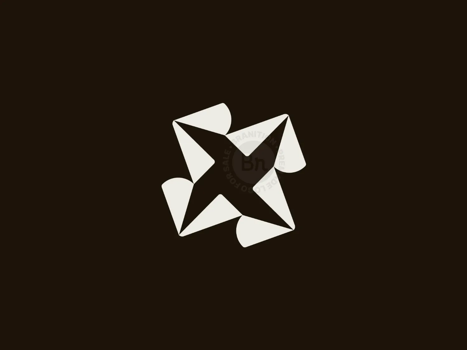 X Lettermark, Abstract Geometric Logo Design