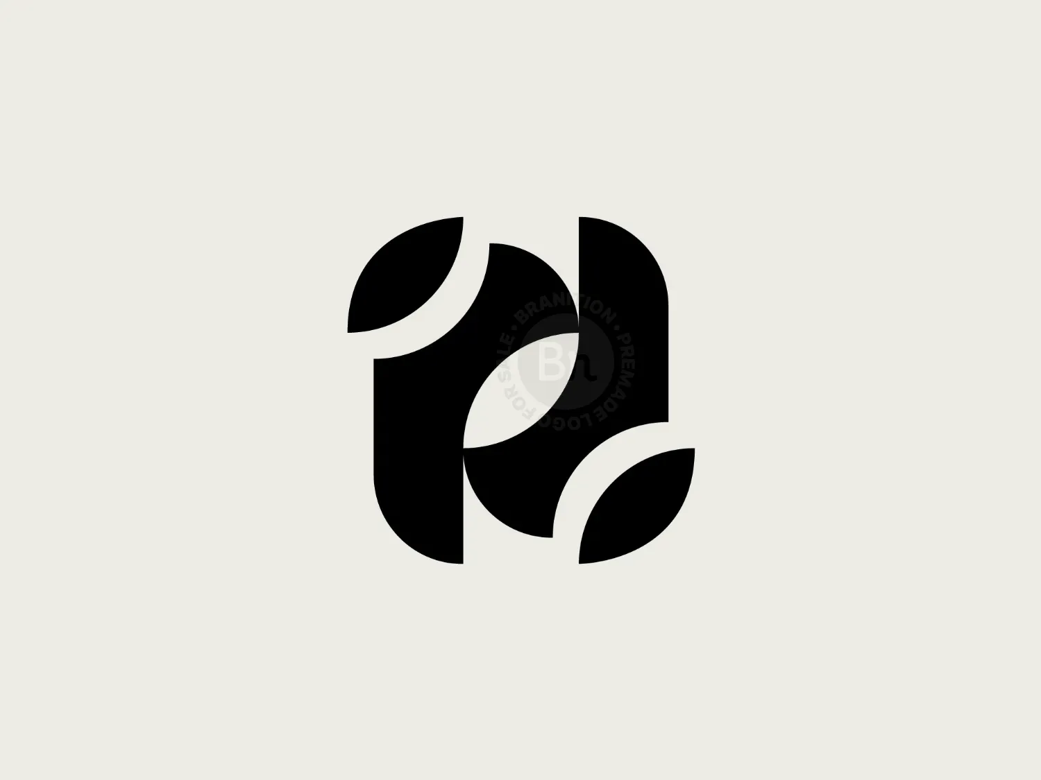 Modern N Lettermark Logo Design